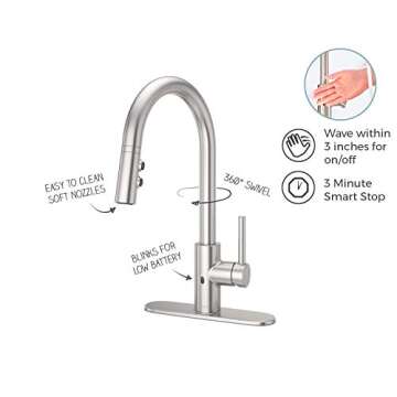 Pfister Stellen Touchless Kitchen Faucet with Pull Down Sprayer
