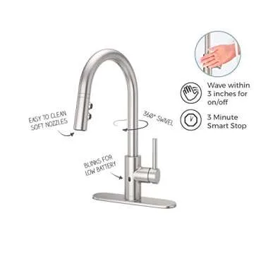 Pfister Stellen Touchless Kitchen Faucet with Pull Down Sprayer