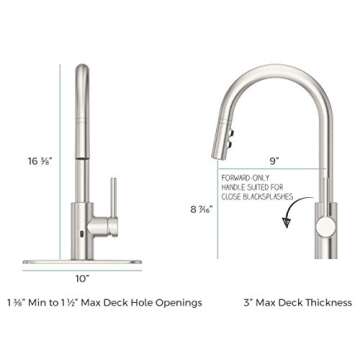 Pfister Stellen Touchless Kitchen Faucet with Pull Down Sprayer