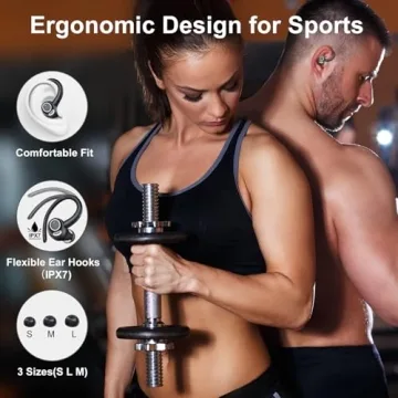 Bluetooth 5.3 Earbuds with Waterproof Design and 48Hrs Playtime