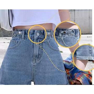 LAUJM Women's Summer Shorts - Fashionable Comfort for All Occasions - Lightweight & Breathable Desig...