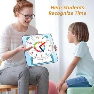 Magnetic Dry Erase Teaching Clock for Kids 12" Large