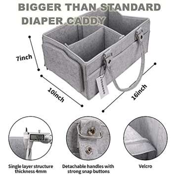 XUANGUO Portable Baby Diaper Caddy - Stylish & Functional