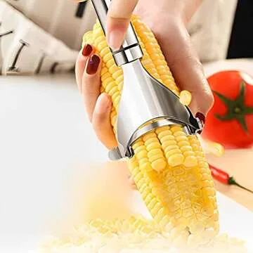 Corn Peeler for Corn On The Cob, Corn Peeler - Removes Kernels From Corn Cobs In Seconds, Corn On The Cob Remover (Set of 1)