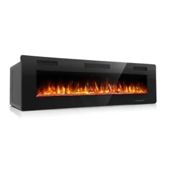 60" Electric Fireplace Multicolor Flame Remote Control Heater