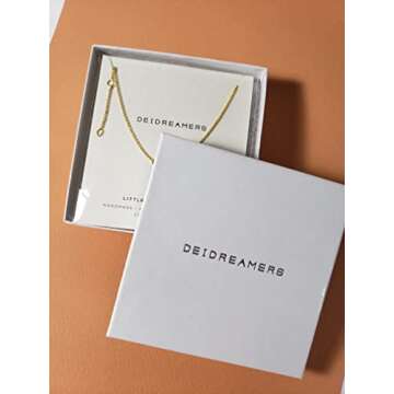 Deidreamers Side Mini Initial 14k Gold on Sterling Silver A
