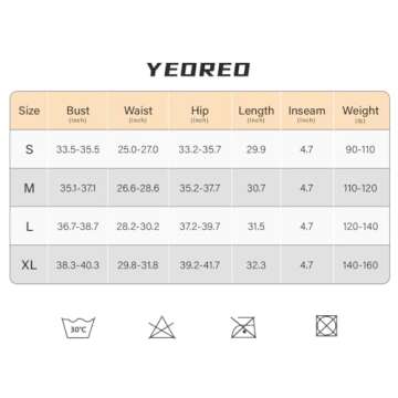 YEOREO Women Long Sleeve Workout Jumpsuit Zip Up Romper Bottom Shorts Bodysuit Bodycon Sexy One Piece Pink S