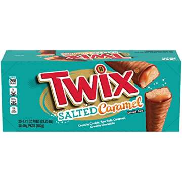 TWIX Full Size Salted Caramel Chocolate Cookie Bars, 28.2oz/20ct