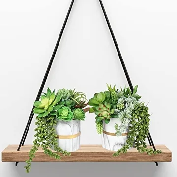 Winlyn 19 Pcs Faux Succulents Assorted Green Plants