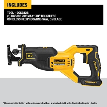 DEWALT DCS382B Brushless Cordless Reciprocating Saw