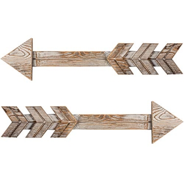 TIMEYARD Rustic Wood Arrow Decor Set Stylish Wall Hanging