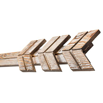 TIMEYARD Rustic Wood Arrow Decor Set Stylish Wall Hanging