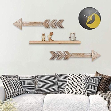 TIMEYARD Rustic Wood Arrow Decor Set Stylish Wall Hanging