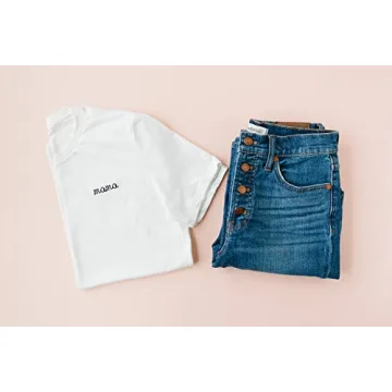 Mama Embroidered White T Shirt for Stylish Moms