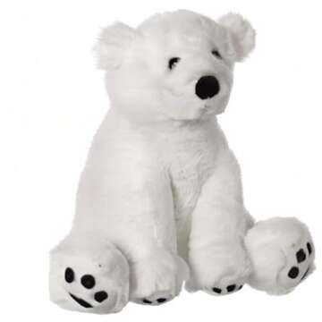 Apricot Lamb Toys Plush White Polar Bear Stuffed Animal Soft Cuddly Perfect for Child （Medium ，12 Inches