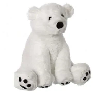 Apricot Lamb Toys Plush White Polar Bear Stuffed Animal Soft Cuddly Perfect for Child （Medium ，12 Inches