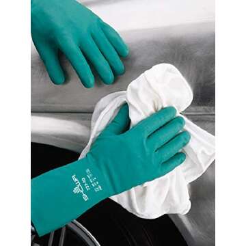 SHOWA 727-07 Nitrile Chemical Gloves - 12 Pairs Small