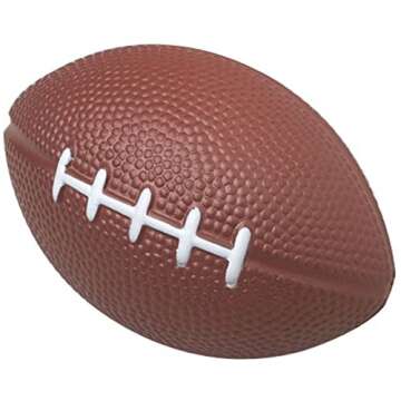 GiftExpress 1 Dozen 4" Foam Mini Football Stress Balls, Mini Sport Balls, Superbowl Decoration Party...