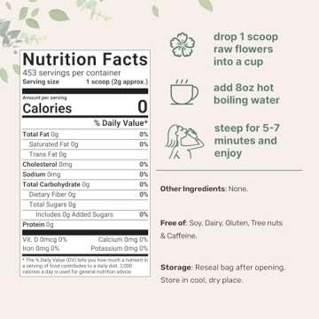 Organic Hibiscus Flowers, 2lbs (450+cups) | Flor de Jamaica, Loose Leaf Tea for Hibiscus Tea Bags | ...