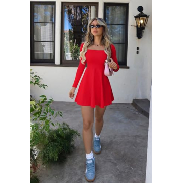Stylish OQQ A-Line Mini Dress for Casual or Party Wear