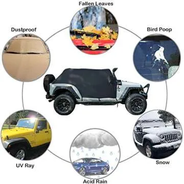 Cab Cover for 2007-2024 Jeep Wrangler - Durable Protection