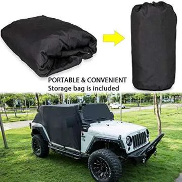 Cab Cover for 2007-2024 Jeep Wrangler - Durable Protection