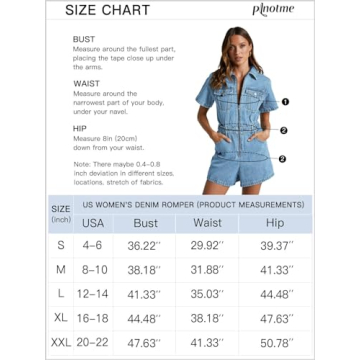 Stylish PLNOTME Denim Romper for Summer Fashion