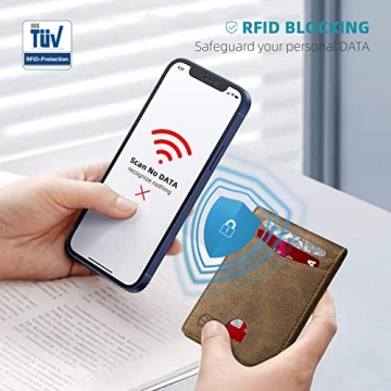 Zitahli Slim RFID Leather Wallet for Men - 12 Cards