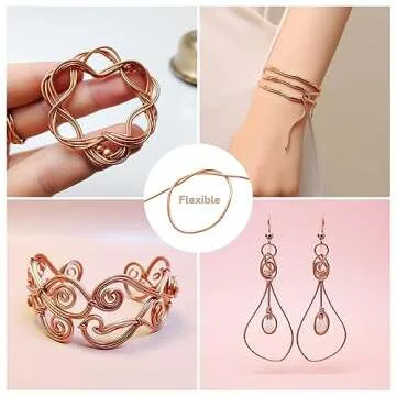 FIRMERST 16 Gauge Copper Wire for Jewelry Making Flexible Dead Soft 150 Feet