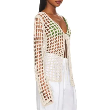 Saodimallsu Women's Crochet Swim Cover Up Summer 2024