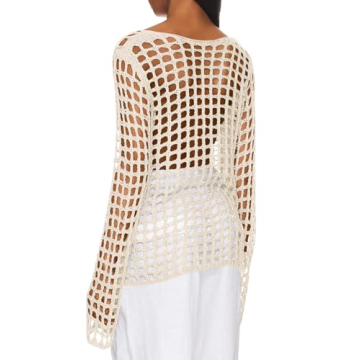 Saodimallsu Women's Crochet Swim Cover Up Summer 2024