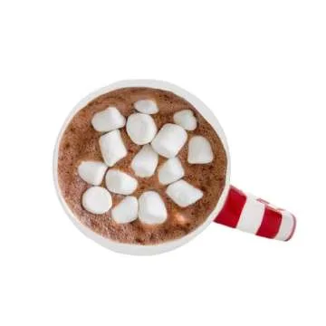 RALME Mr and Mrs Claus Christmas Mugs Set of Two - 16 oz. Large Ceramic Santa Mugs