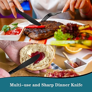 GIOCOCO Matte Black Silverware Set 20 Pieces