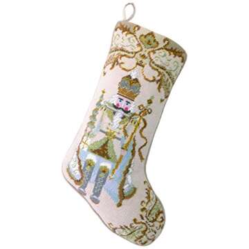 Peking Handicraft 31SJM2009MC Nutcracker Needlepoint Stocking, 11x18