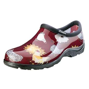 Sloggers Waterproof Garden Shoe for Women – Outdoor Slip-On Rain and Garden Clogs with Premium Com...
