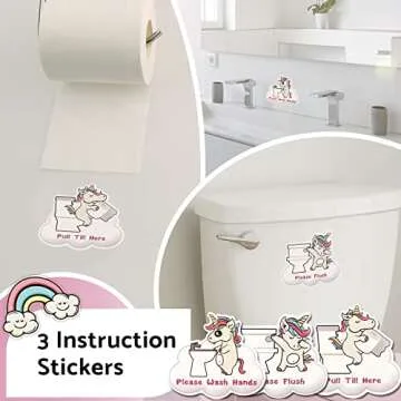 Potty Training Chart with 35 Unicorn Magnets for Kids