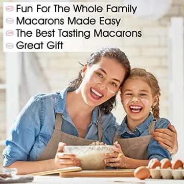 W4W Macalicious Macaron Baking Mix, DIY Bake Your Own French Macarons Kit, Includes All Dry Ingredients, Pastry Bags with Piping Tip, Template & Detailed Instructions, Great activity for Kids & Adults