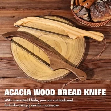 RAPSAKEMOH 15.7" Bread Bow Knife for Perfect Slices