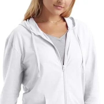 Hanes Women's Slub Jersey Fashion Hoodie - Stylish Comfort