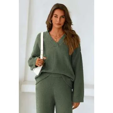Women's Pullover Sweater Set for Cozy Fall and Winter