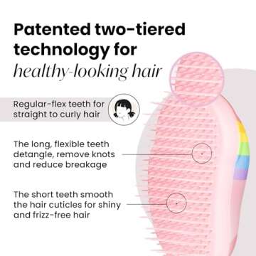 Tangle Teezer Mini Detangler Brush for Kids & All Hair Types