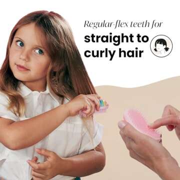 Tangle Teezer Mini Detangler Brush for Kids & All Hair Types