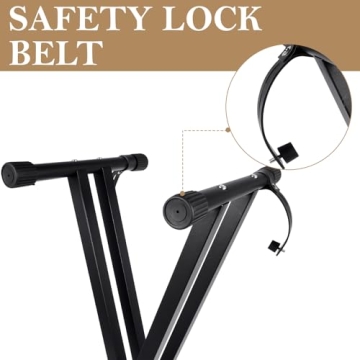 Adjustable Height Keyboard Stand for Easy Transport