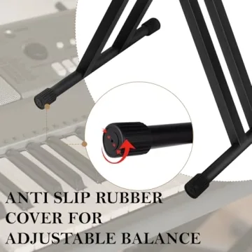 Adjustable Height Keyboard Stand for Easy Transport