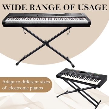Adjustable Height Keyboard Stand for Easy Transport