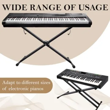 Adjustable Height Keyboard Stand for Easy Transport