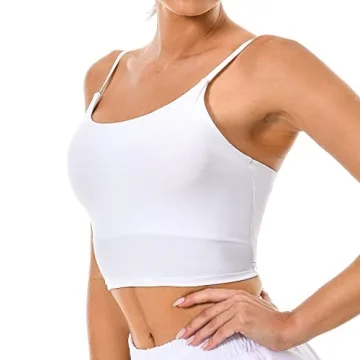 Colorfulkoala Women's Spaghetti Strap Sports Bra - Comfort & Style