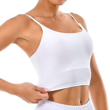 Colorfulkoala Women's Spaghetti Strap Sports Bra - Comfort & Style