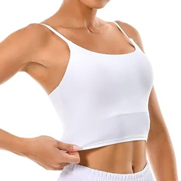 Colorfulkoala Women's Spaghetti Strap Sports Bra - Comfort & Style