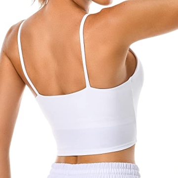 Colorfulkoala Women's Spaghetti Strap Sports Bra - Comfort & Style